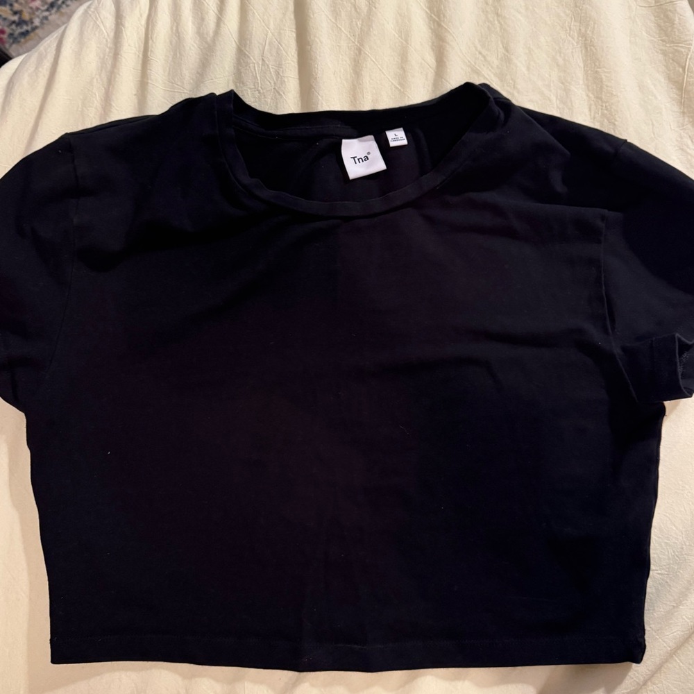 TNA Classic Black Crop Top
